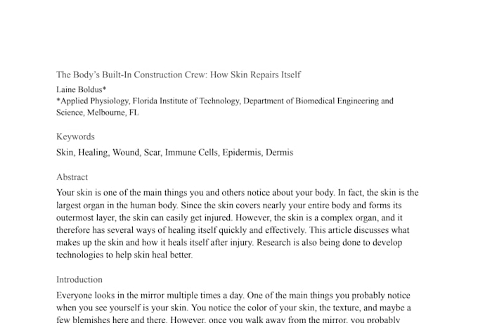 write biology and ecology research articles and reports